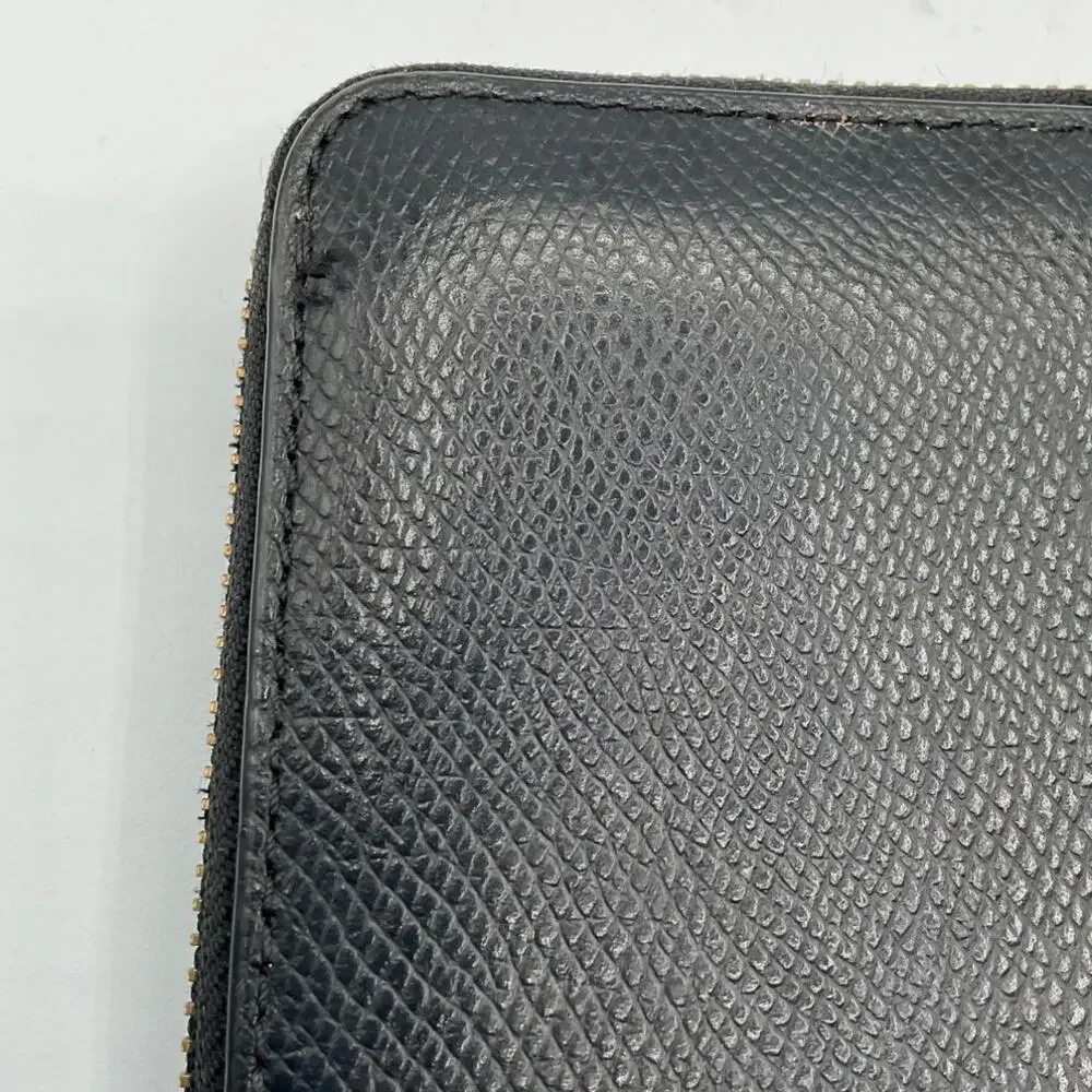 Coach Women's Zip Around Long Fold Wallet, Black- about 8 x 4 x 1 inches - Picture 4 of 6